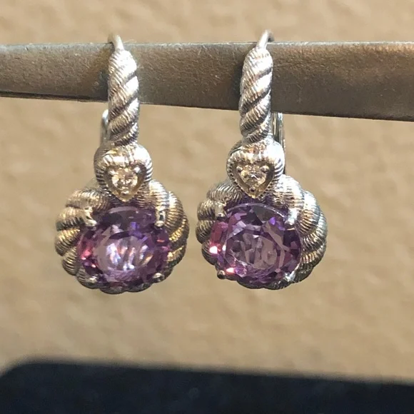 Judith Ripka Jewelry Judith Ripka Amethyst Earrings Silver